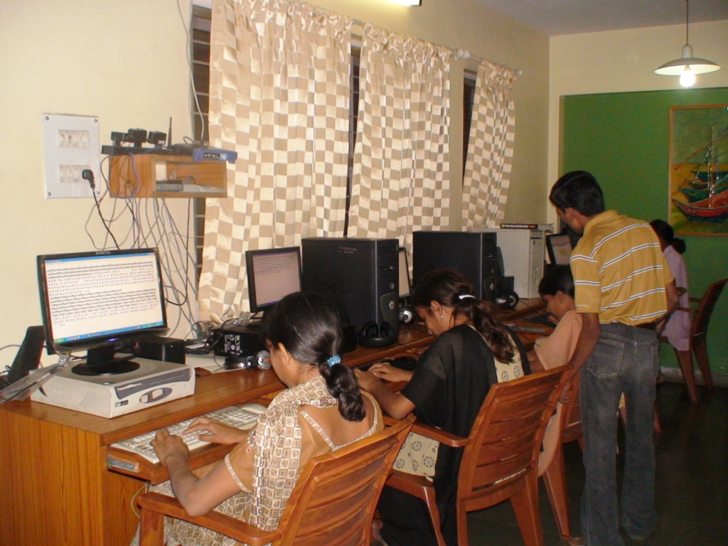 Nitin teaching computer.